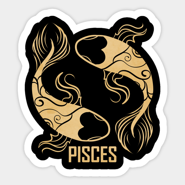 Pisces Symbol Birthday Zodiac Pisces Zodiac Sticker TeePublic